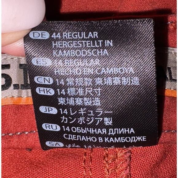 5.11 Tactical Red Wyldcat‎ Pants Zippered Leg Womens Size 14 (1354) - Picture 7 of 7